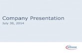 Infineon company presentation q3 2014