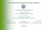 FAUA UPAO Expo Tesis "Clinica de Gestion Privada en el Sector La Encalada - Trujillo"