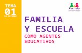 Tema 1 Familia y Escuela Como Agentes Educativos