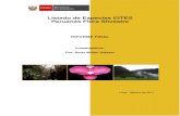 Listado de Especies Cites Peruanas de Flora Silvestre