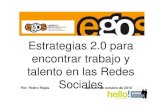 egos - Estrategias 2.0 para encontrar trabajo y talento en las Redes Sociales
