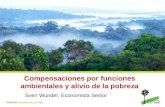 Taller Las funciones ambientales de los bosques y su rol en la reducción de la pobreza. Sven Wunder Nov. 2010
