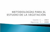 4. metodologías para el estudio de la vegetación