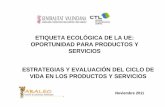 Jornada CTL. Estrategias y evaluación del ciclo de vida en los productos y servicios