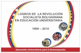 Folleto Logros de La Revolucion Socialista Bolivariana en Educacion Universitaria
