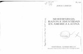 Larraín (2000) Modernidad, Razón e Identidad en América Latina. cap 4 y 5