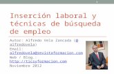 Inserción laboral y técnicas de búsqueda de empleo 2012