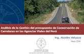 Gestion de Presupuesto de Conservacion de Carreteras