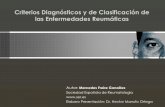 Criterios diagnósticos y de clasificación de las enfermedades reumaticas