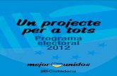 Programa Electoral de Ciutadans 25N 2012