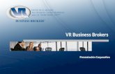 Presentación Corporativa de VR Business Brokers