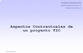 Aspectos contractuales de un proyecto tic