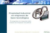 Propiedad Industrial en EBTs