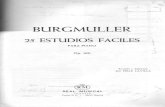 Burgmuller-25 Estudios Fáciles Para Piano
