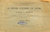 Cándido - La critica literaria en España 1893 (José Martinez Ruiz "Azorín")