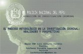 El proceso metodologico en la investigacion criminal