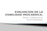 Evaluación de la Viabilidad miocardica y Pronostico.