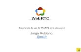 Experiencia de uso de WebRTC en la educación