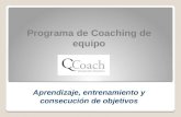 Coaching equipo: Ejemplo