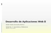 Desarrollo de Aplicaciones Web II - Sesión 03 - Formularios y Validaciones