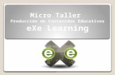 MicroTaller eXeLearning CAFDEmTICL Junio 2014