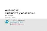 Web móvil: ¿inclusiva y accesible?
