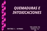 QUEMADURAS E INTOXICACIONES