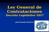 Ley General de Contrataciones 14 Oct 2009