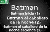 Batman la trilogia trabajo