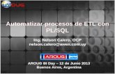 AROUG BIDAY 2013 - Automatizar procesos de ETL con PL/SQL