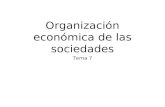 Organización económica de las sociedades