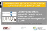 Presentación modelo Lecture Room 2.0 en la Universidad de Barcelona