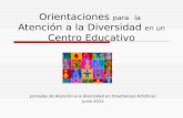 Orientaciones para la Atención a la Diversidad en Centro Educativo