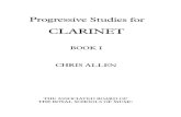 CLARINETE - MÉTODO - ALLEN - Estudos progressivos - PARTE 1 de 2