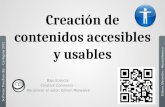 Creación de contenidos accesibles y usables - SFD cgena2012