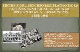 SÍNTESIS DEL PROCESO LEGISLATIVO DE LA ENSEÑANZA MUSICAL EN CARACAS 1888-1945