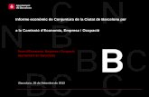 Informe econòmic de Conjuntura de la Ciutat de Barcelona per a la Comissió d’Economia, Empresa i Ocupació