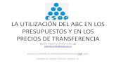 ABB - Activity Based Budgeting - Por: Pedro Andres Barrera Carrillo (ESAP)