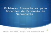 Píldoras financieras para docentes de Economía en secundaria.