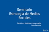 Seminario Estrategias en Medios Sociales Clase 3