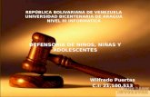Defensoria del niño, niña y adolescente Venezolana