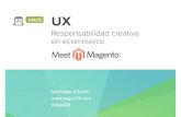 UX: Responsabilidad creativa en ecommerce