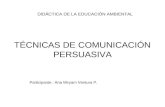 TECNICAS DE COMUNICACIÓN PERSUASIVA