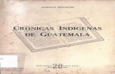Crónicas indígenas, Recinos