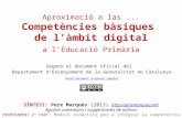 Competències bàsiques de l'àmbit digital a Primària.
