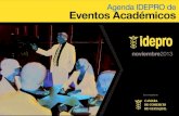 Agenda IDEPRO de Eventos Académicos de noviembre 2013