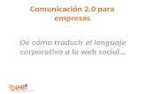 Comunicacion 2.0 para empresas