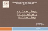 E-learning, b-learning y m-learning