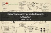 Guía de Trabajo Emprendedores El Salvador