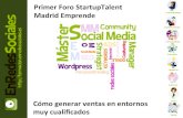 PresentacióN Foro Startup Talent   Madrid Emprende   VíCtor MadueñO CalderóN